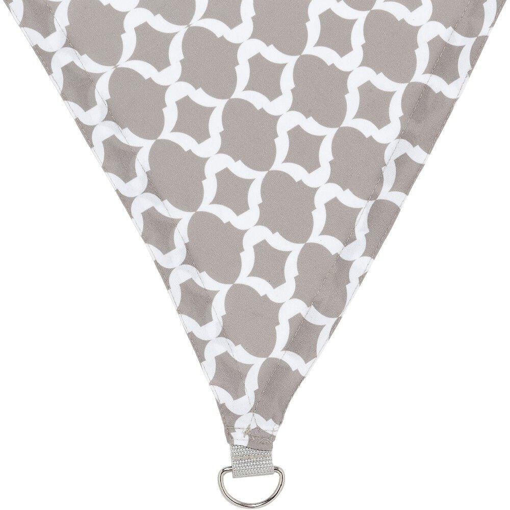 Voile d’ombrage triangulaire Delta avec motifs chevrons