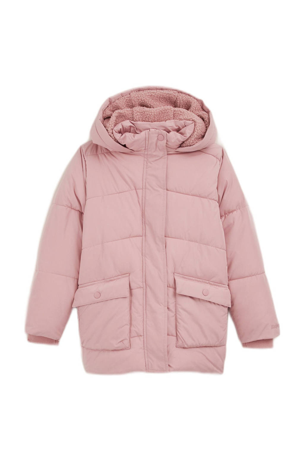 WE Fashion gewatteerde winterjas lichtroze