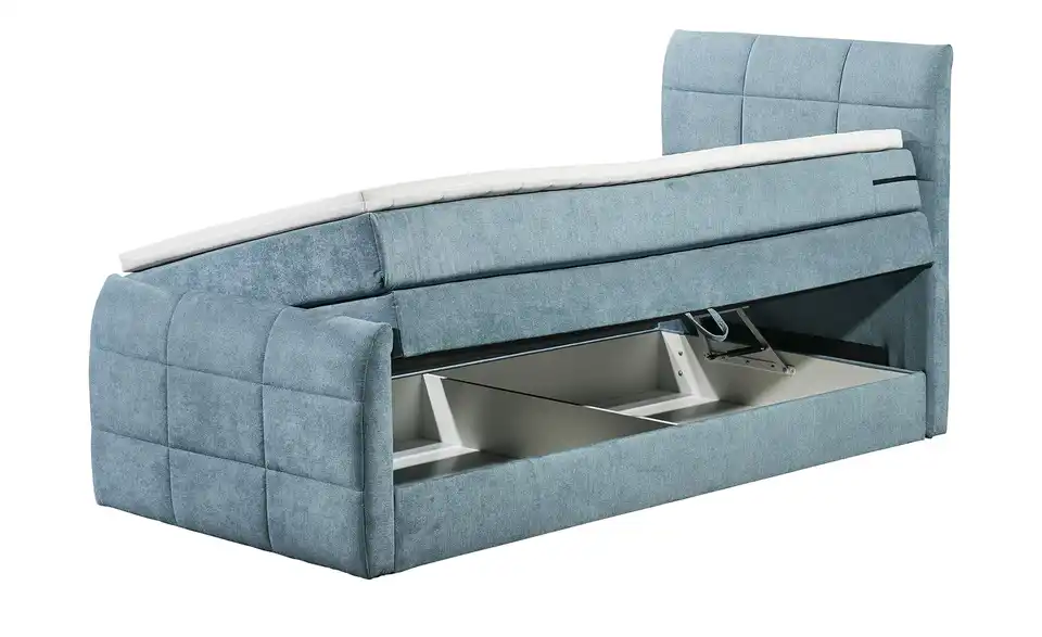Boxspringbett Kuba 3 Denimblau 120 cm
