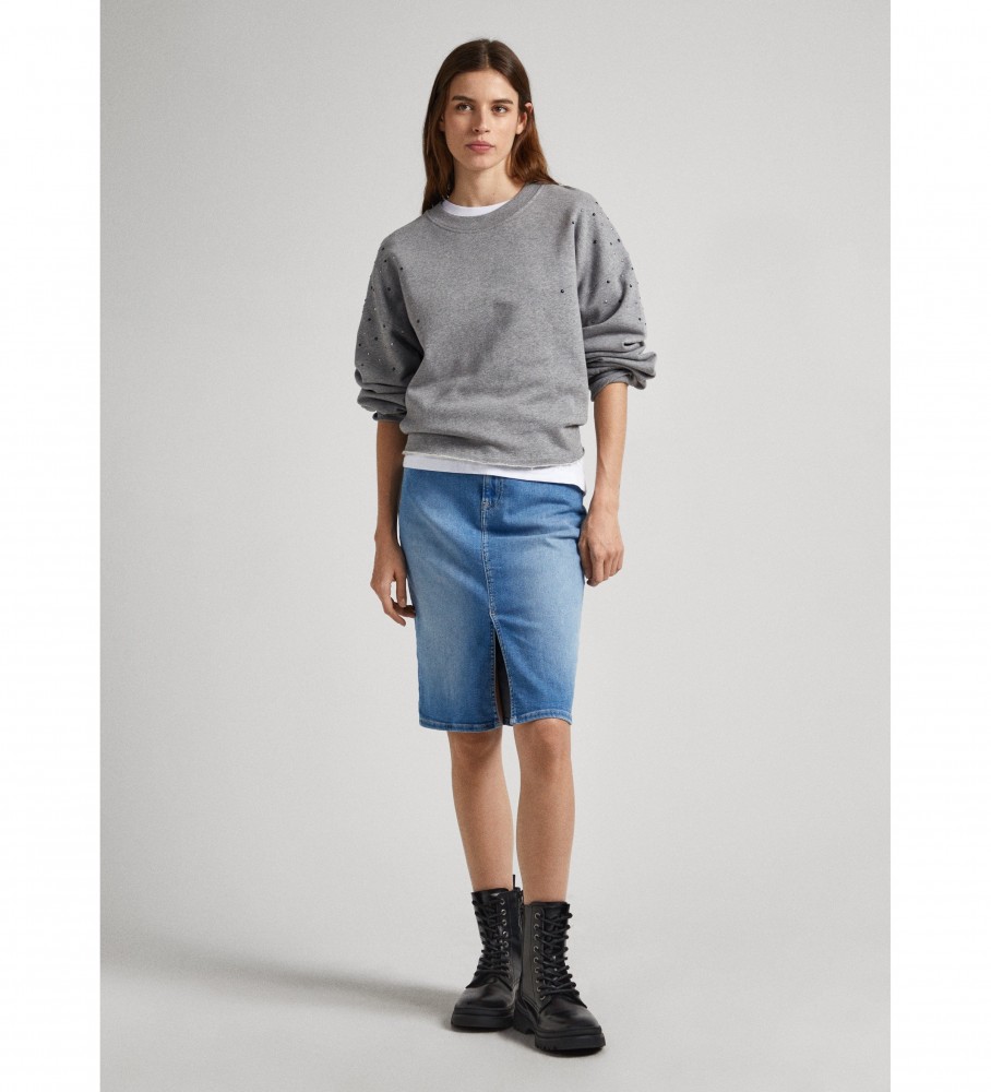 Moletom cinza Caroline da Pepe Jeans