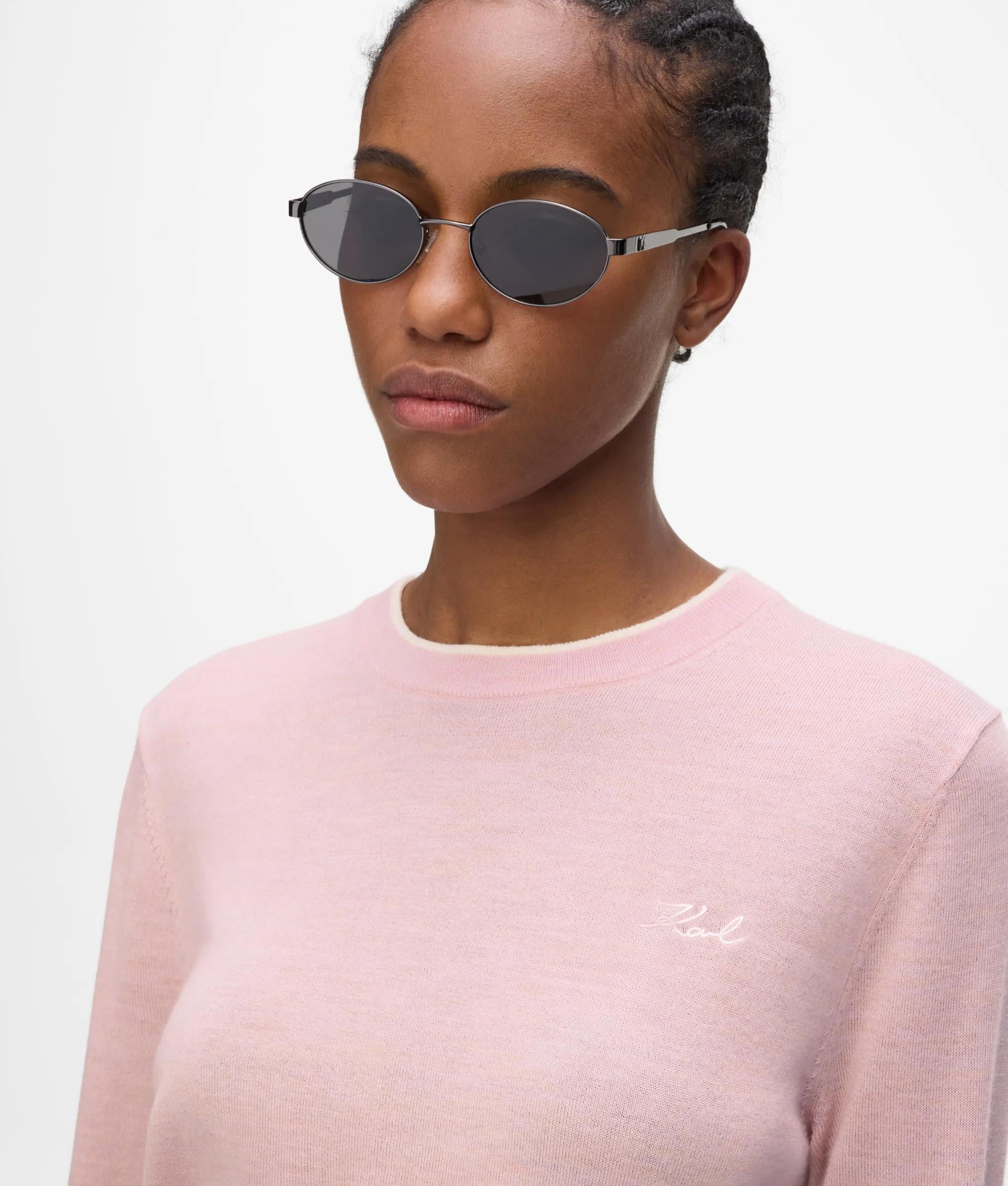 Merinoswol sweater met ronde hals