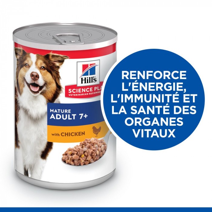 HILL'S Science Plan All Breed Mature Adult 7+ en Boîtes au Poulet - Patée pour chien