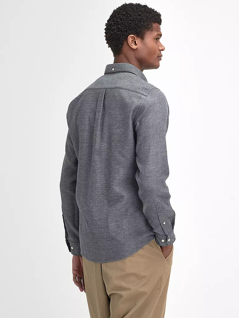 BARBOUR Hemd BUCKLEY Tailored Fit grau