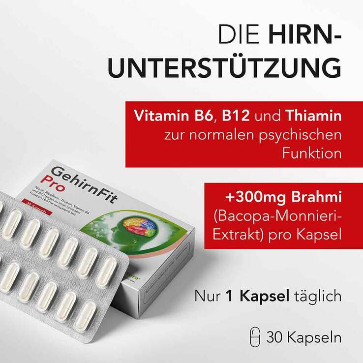 Gehirnfit Pro Kapseln, 30 St