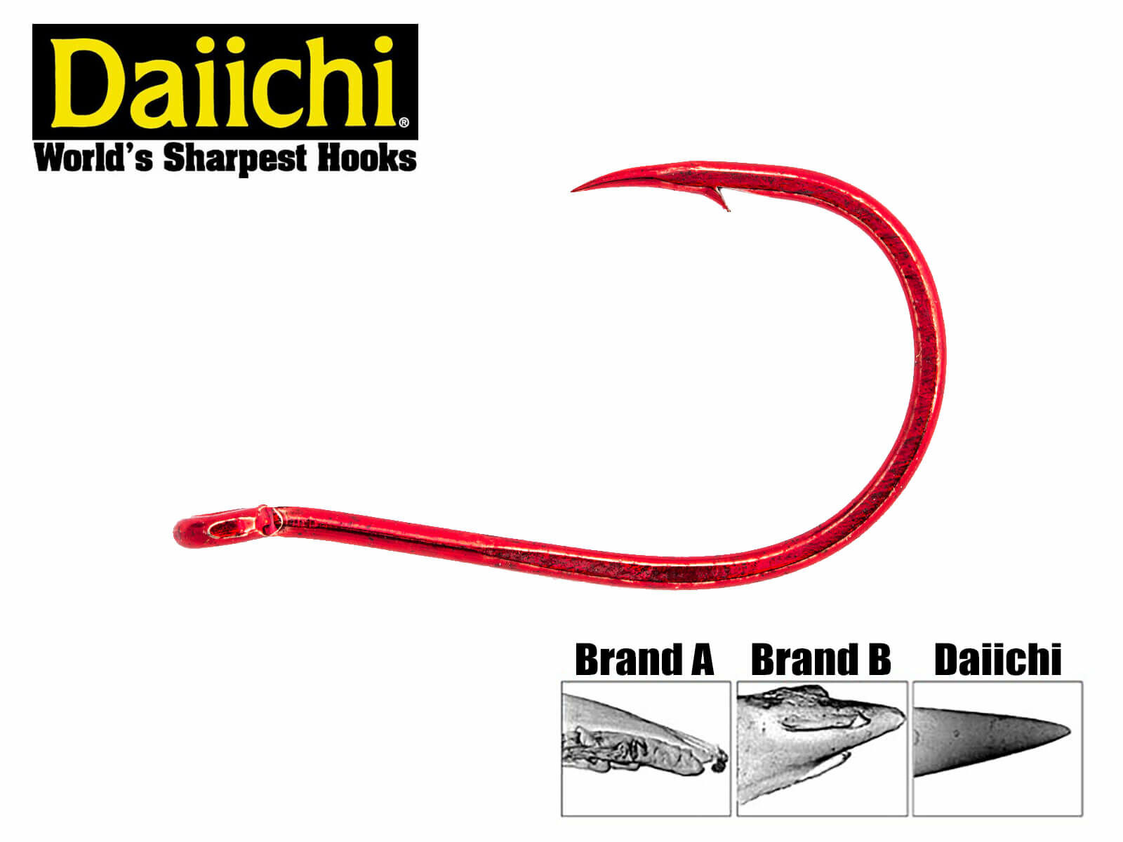 Daiichi Drop Shot Haken - Gr. 1 (Bleeding Bait)