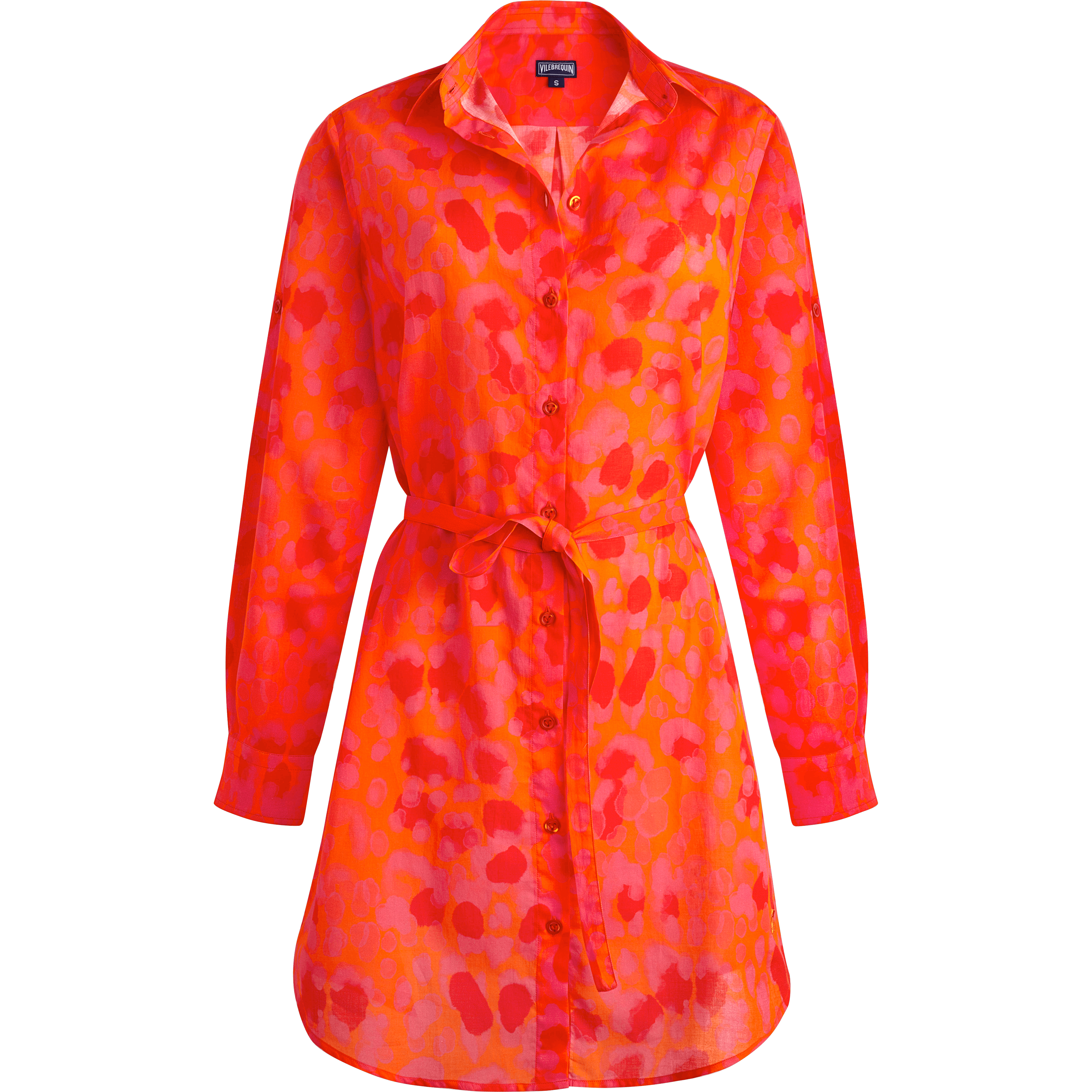 Robe Chemise Coton Organique Femme New Leopard