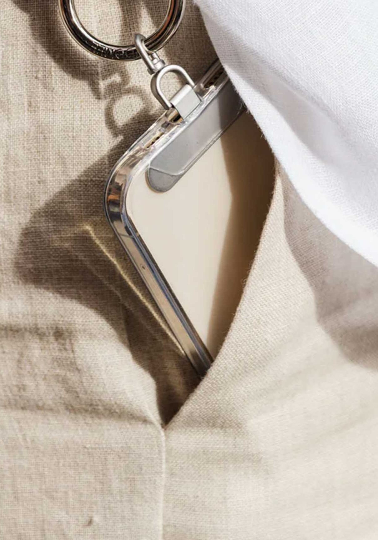 YOOMEE Handykette Crossbody Phonechain ZAHRA Eucalyptus Silver