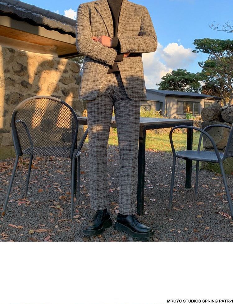 MRCYC - Geruite blazer / pantalon