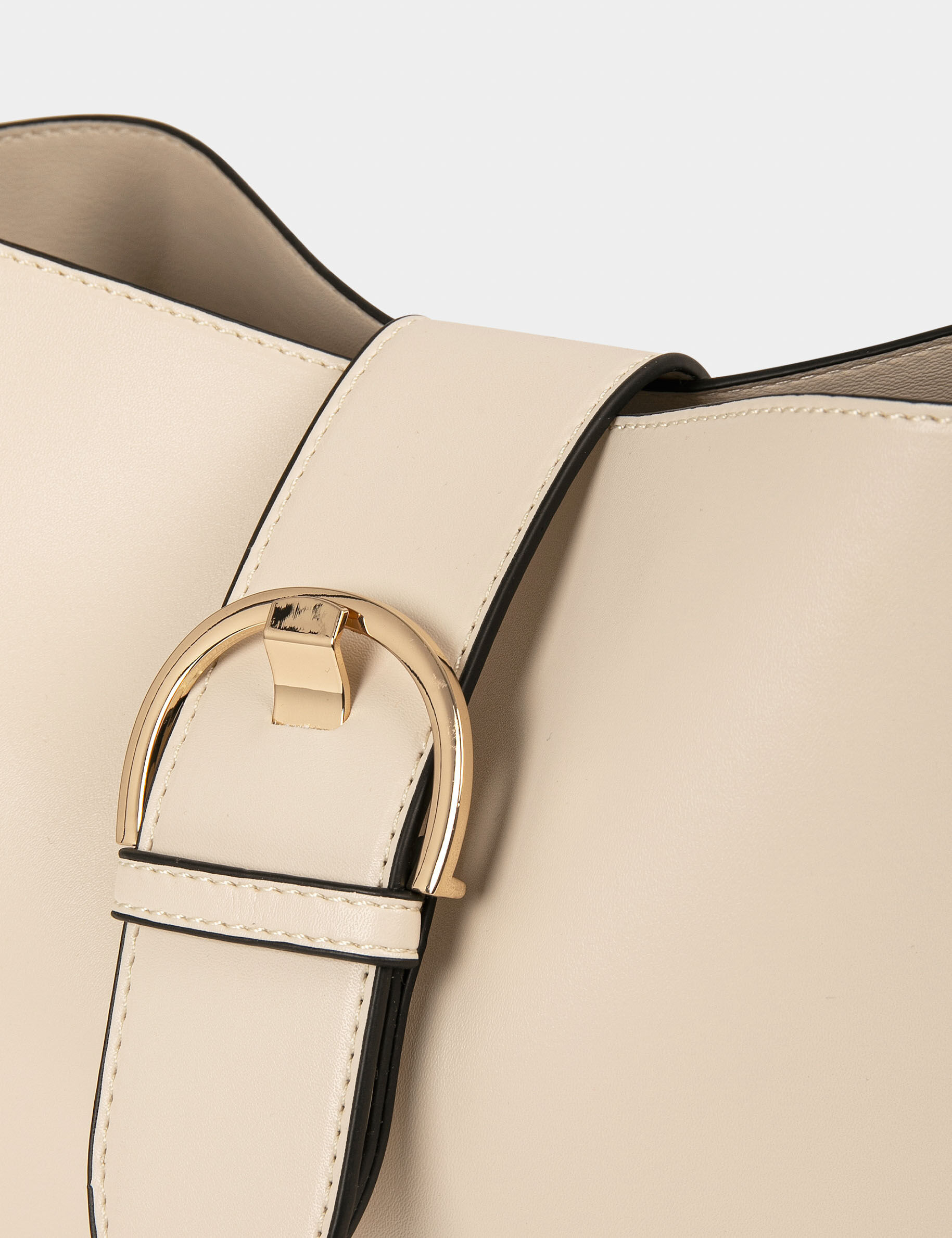 Sac seau avec bride ecru femme - ecru