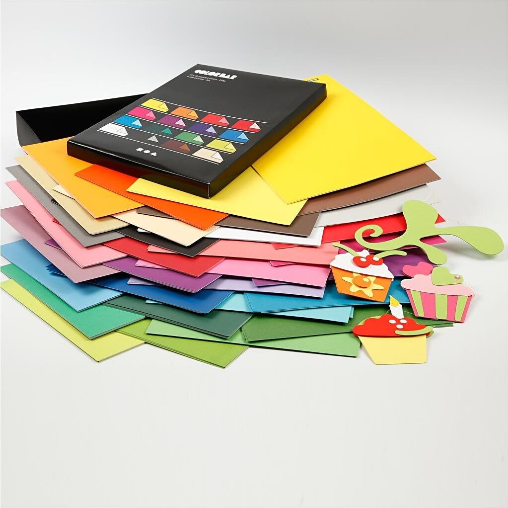 Color Bar - Farvet Papir - A4 - 10 Farver - 160 Ark