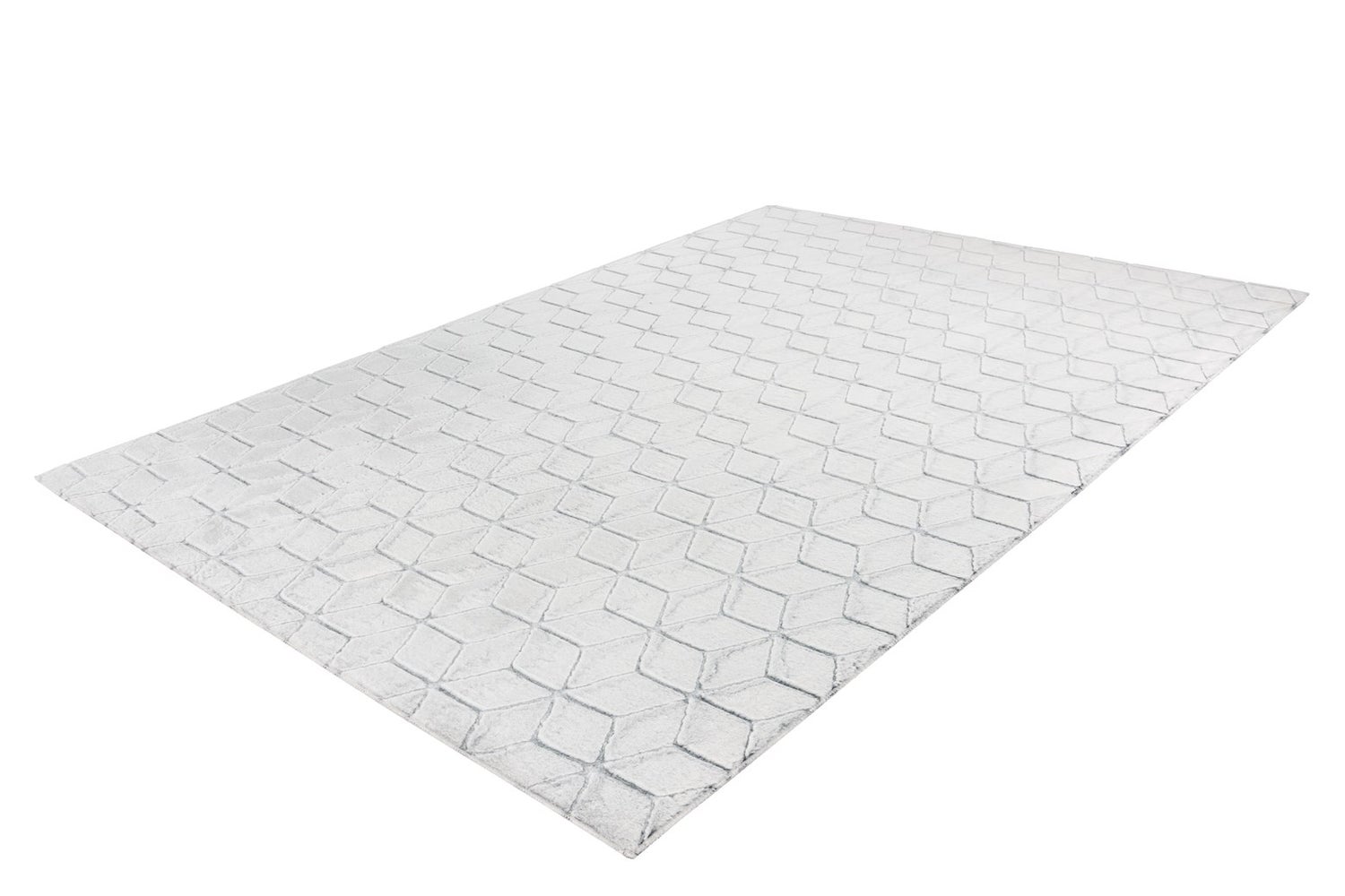 Laagpolig vloerkleed Splendora Wit / Antraciet Modern, Klassiek 80 x 150 cm