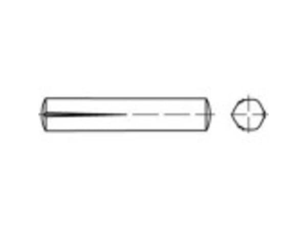 TOOLCRAFT 1066740 Paskærvsøm (Ø x L) 1.5 mm x 8 mm Rustfrit stål A1 100 stk