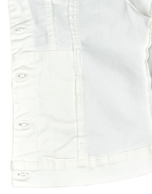 Vero Moda - VMLUNA LS SLIM DNM JACKET MIX GA NOOS - Blanc