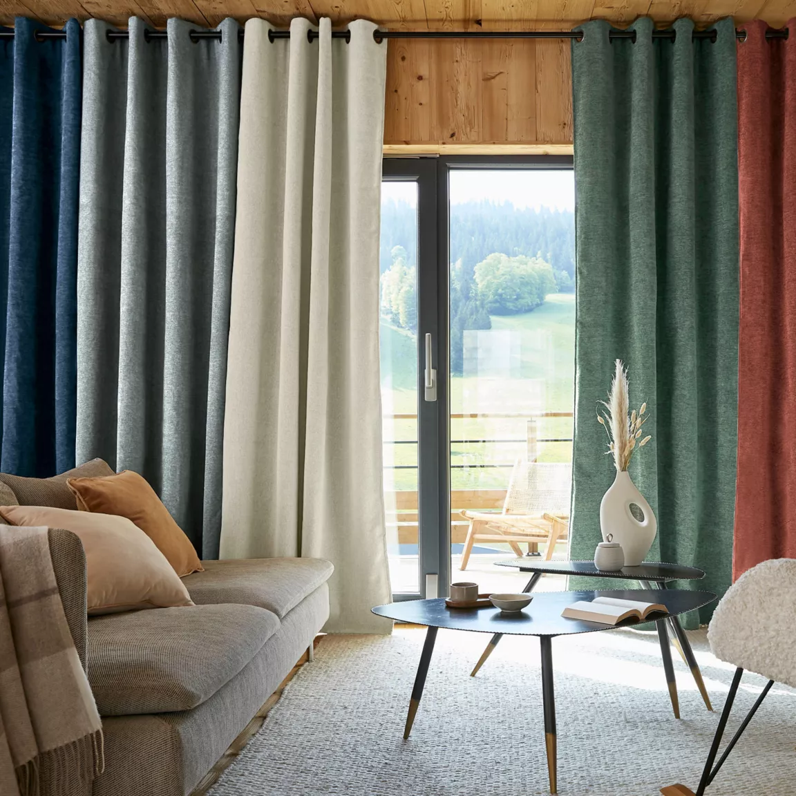 Rideau occultant isolant Total Blackout (140 x 240 cm) Magnus Vert eucalyptus
