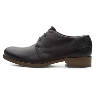 Herrenhalbschuh Rindleder, Schwarz