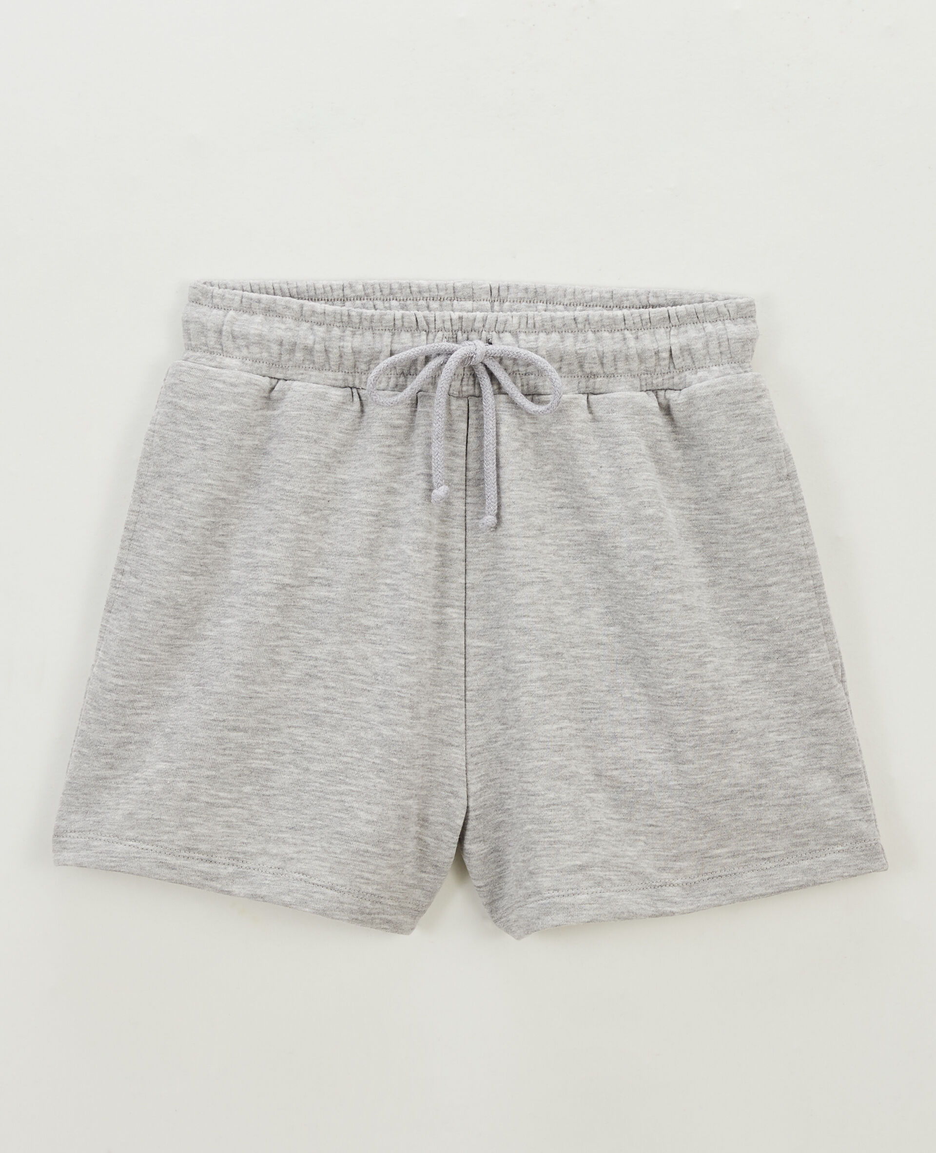 Short en molleton - Gris chiné