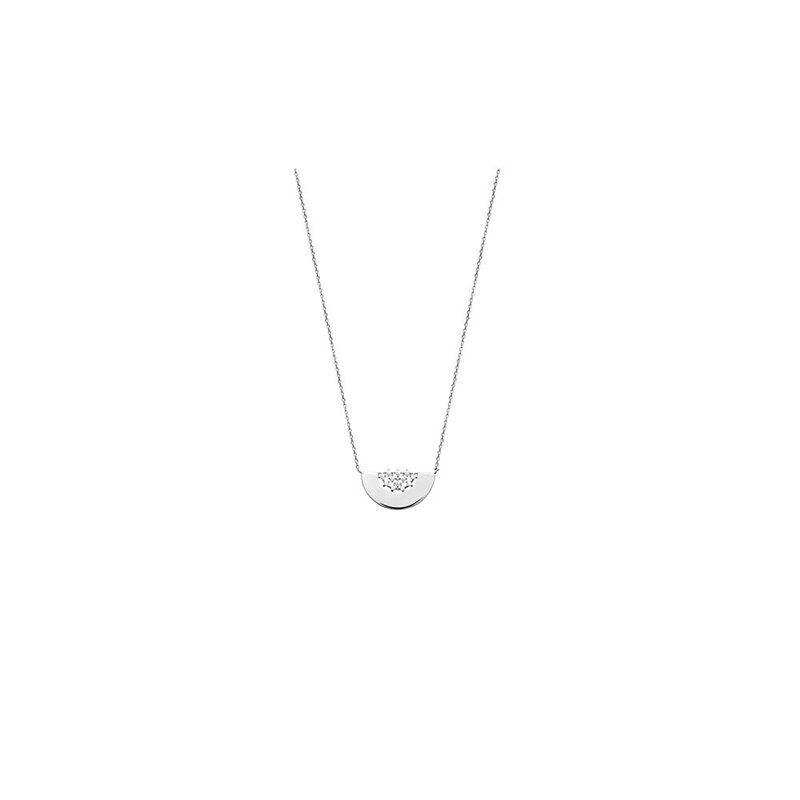 Collier Femme - Argent 925 - Oxyde de zirconium - Longueur : 45 cm