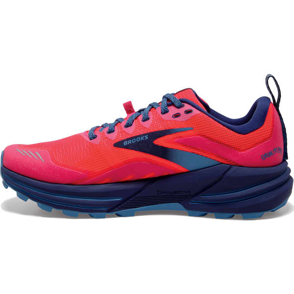 Chaussure trail BROOKS CASCADIA 16 W PINK/FLAMBE/COBALT