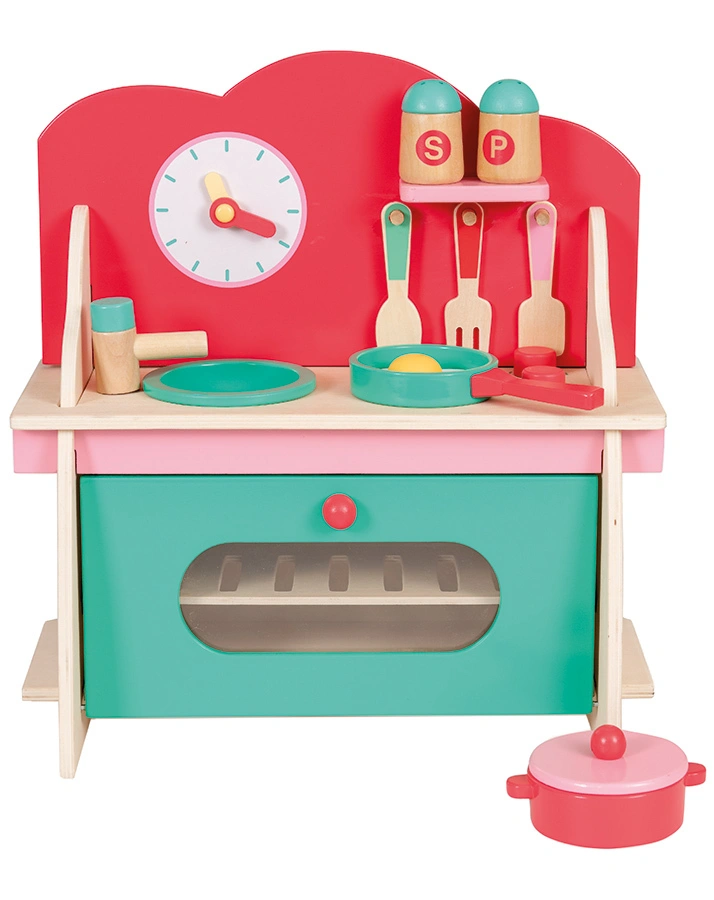 Spielzeugherd SMALL COOKER 10-teilig aus Holz
