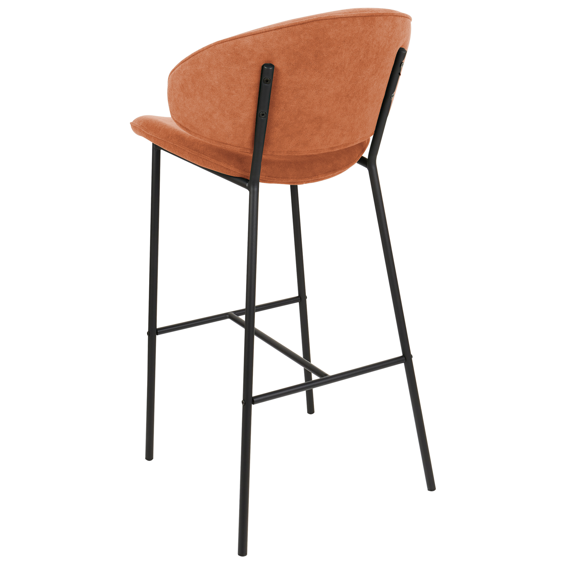 Beliani - KIANA - Barkruk set van 2 - Oranje - Polyester