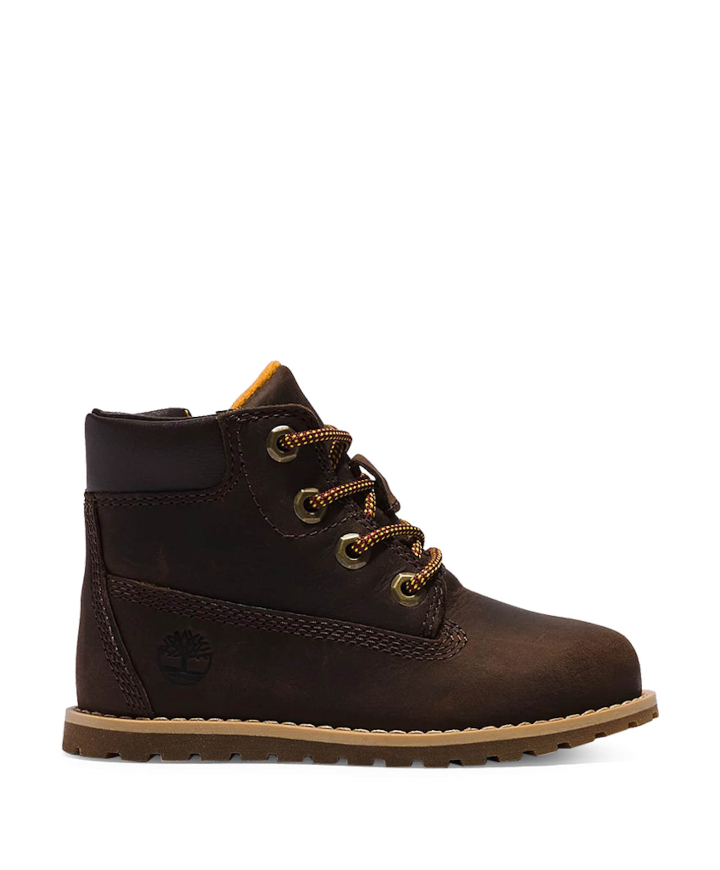 Timberland Pokey pine 6In jongens veterschoenen bruin