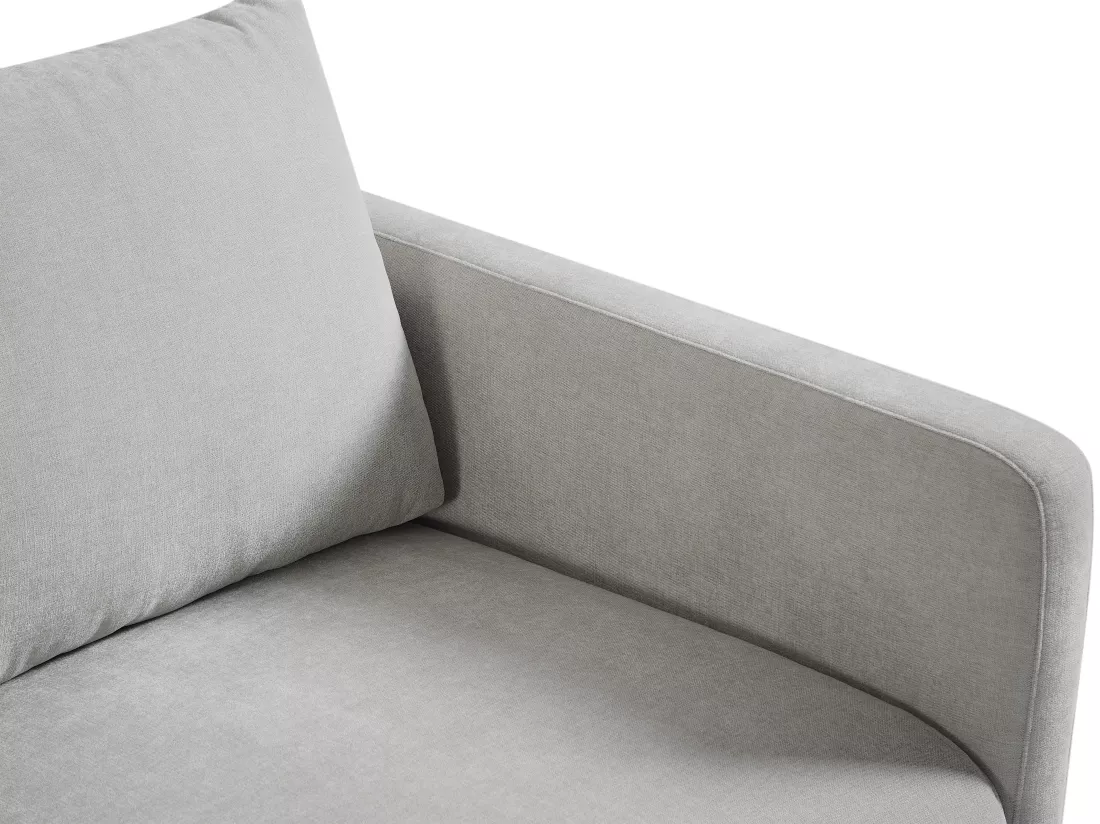 Canapé 3 places en tissu gris clair DORMATI
