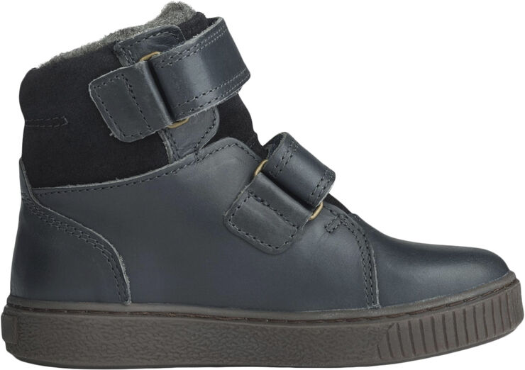 Wheat Hunter Velcro Tex Støvle Black granite