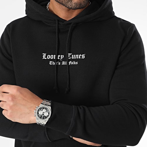 Sweat Capuche Taz Graffiti Grey Noir
