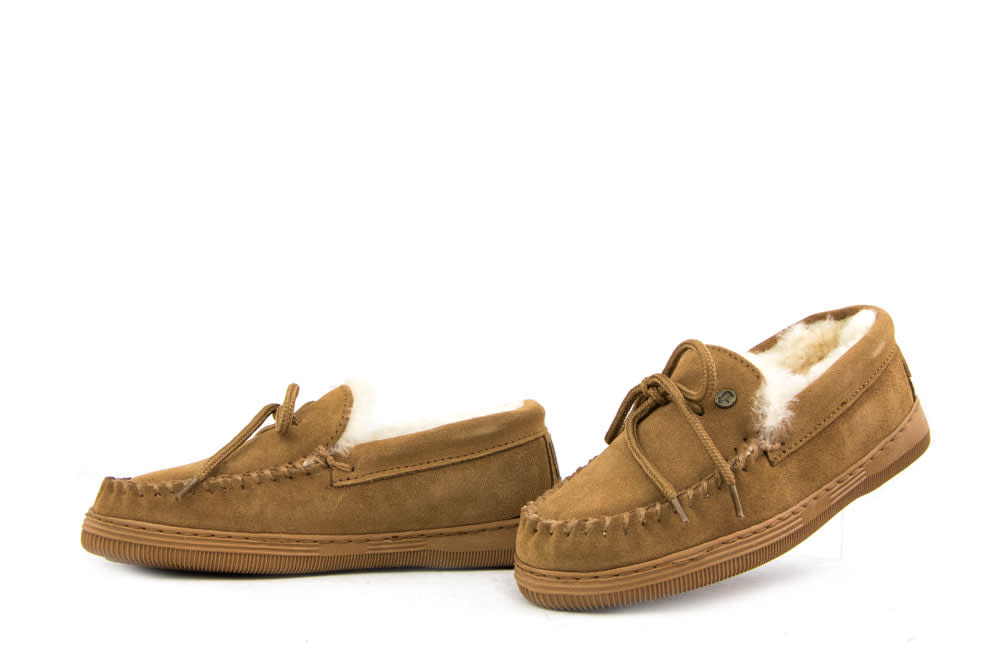 Warmbat Pantoffels Koala Cognac Suede