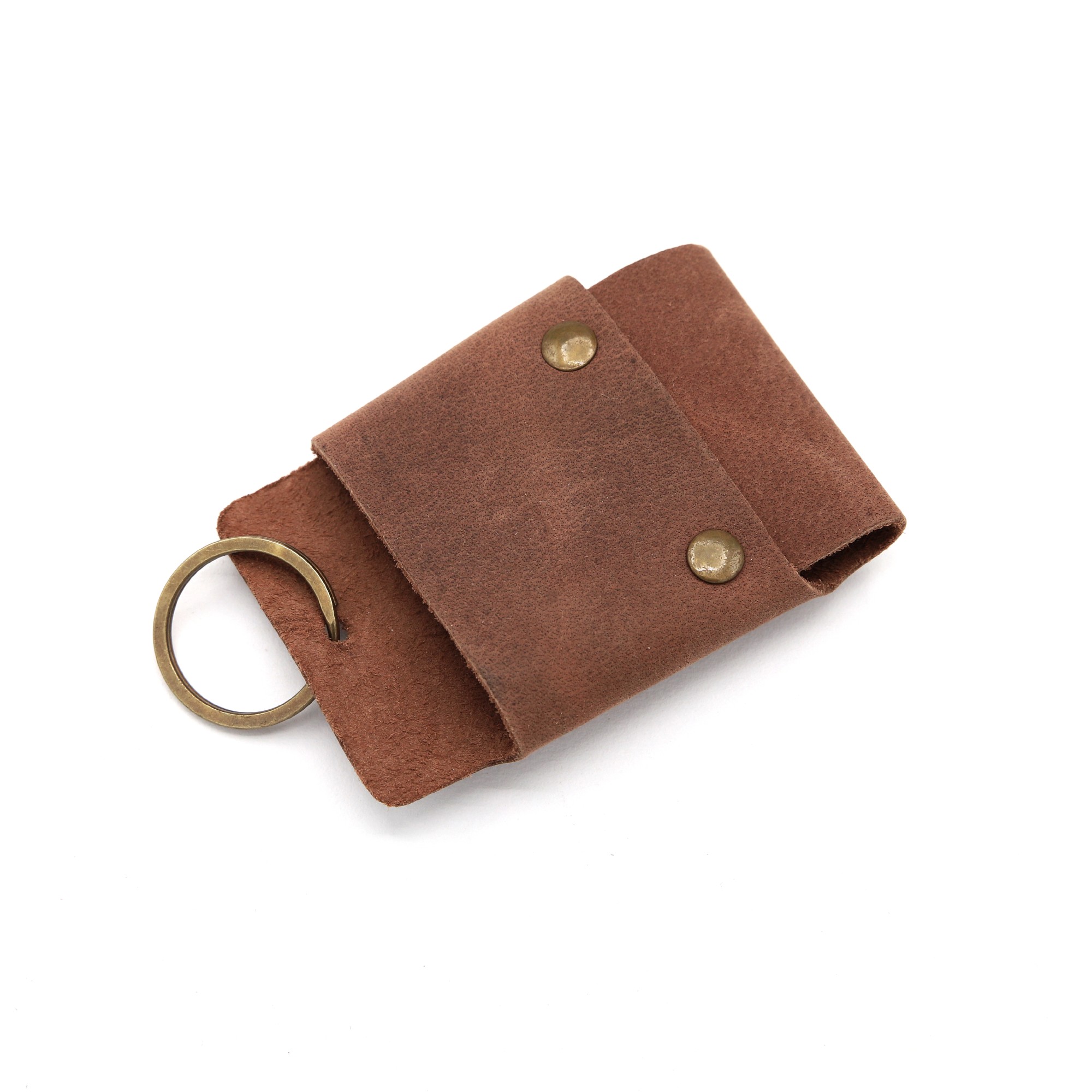 Schlüsseletui aus Leder, braun, L 10 cm, B 7 cm günstig bestellen