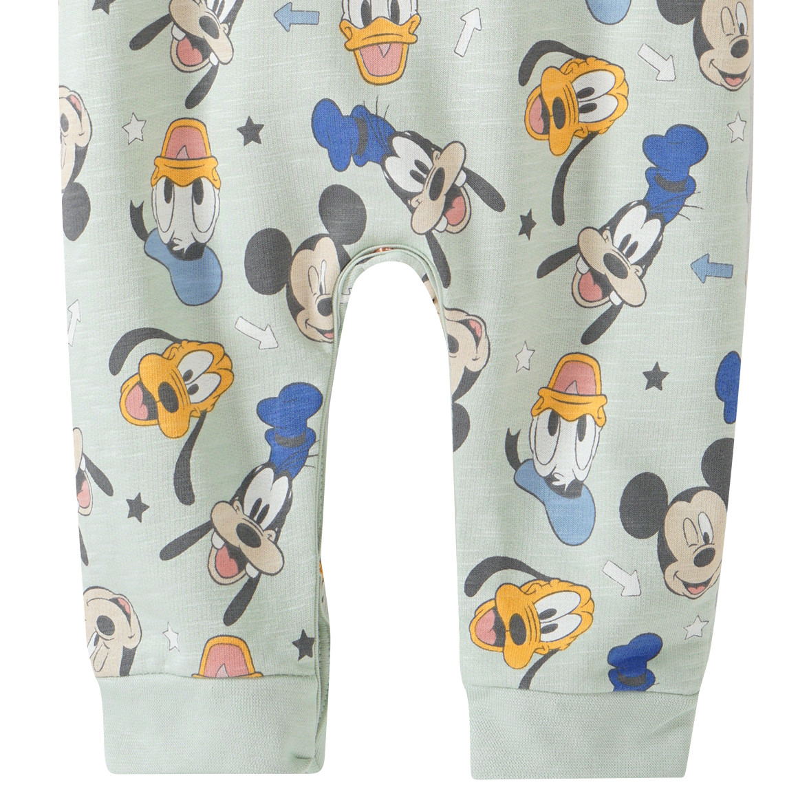 Topomini Micky Maus Strampler und Body im Set salbei