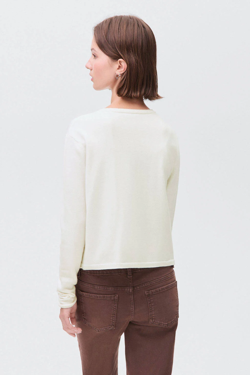 MANGO TEEN vest ecru fijn gebreid
