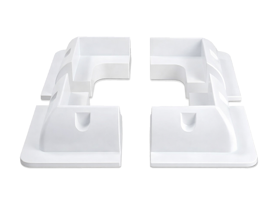 Obelink Solar hoeksteunset (4x stuks) - white