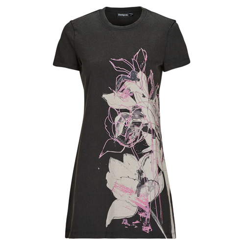 Desigual - CAMIFLO - Noir / Rose