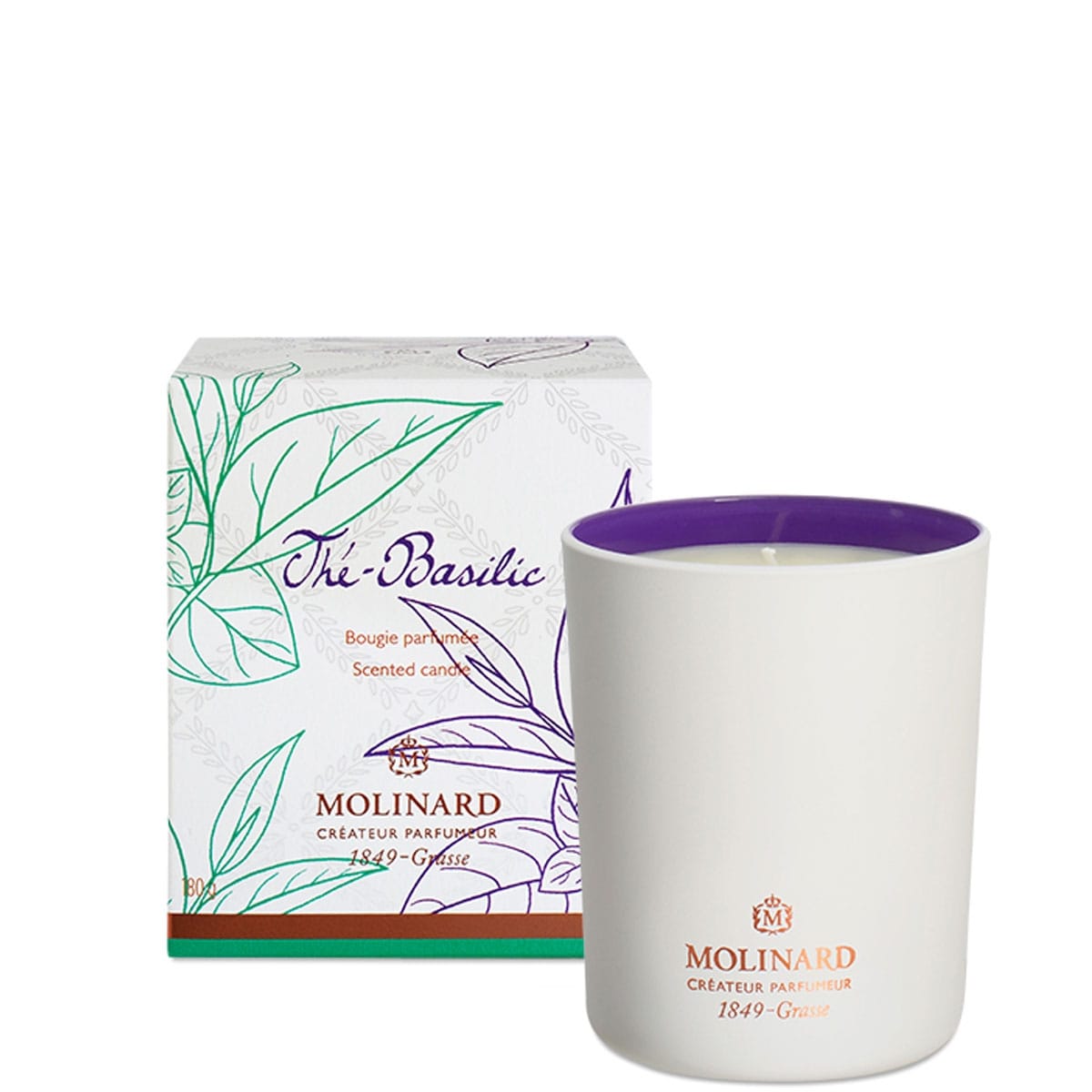 Molinard Thé Basilic Bougie Parfumée