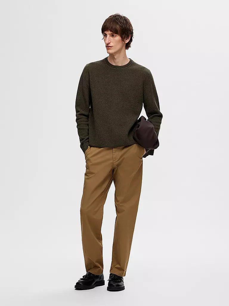 SELECTED Pullover SLHROSS olive