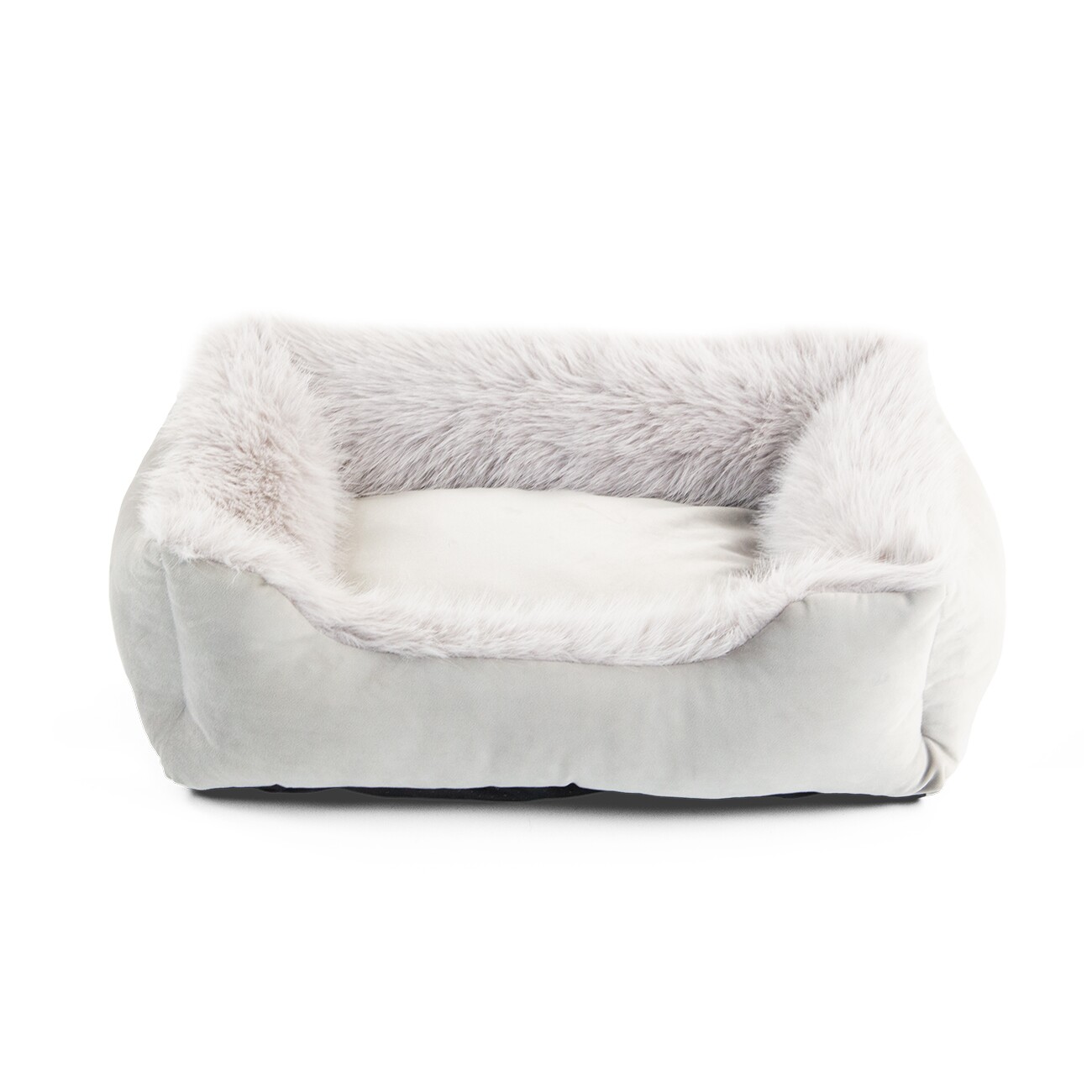Wallace & Jones Hundebett MAYFAIR silber/ grau S