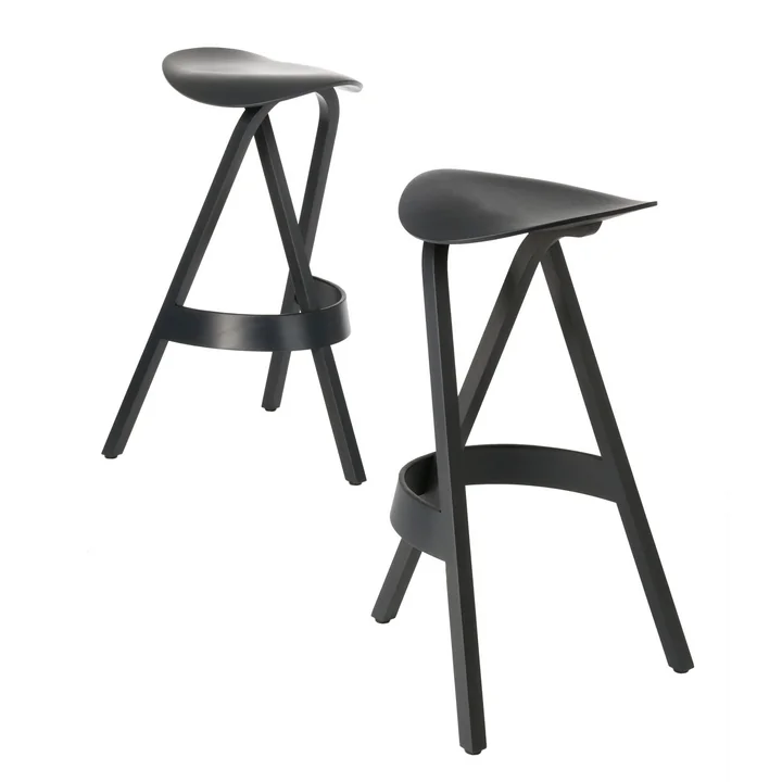 Thonet - 404 H Barhocker, Eiche schwarz gebeizt (TP 29)