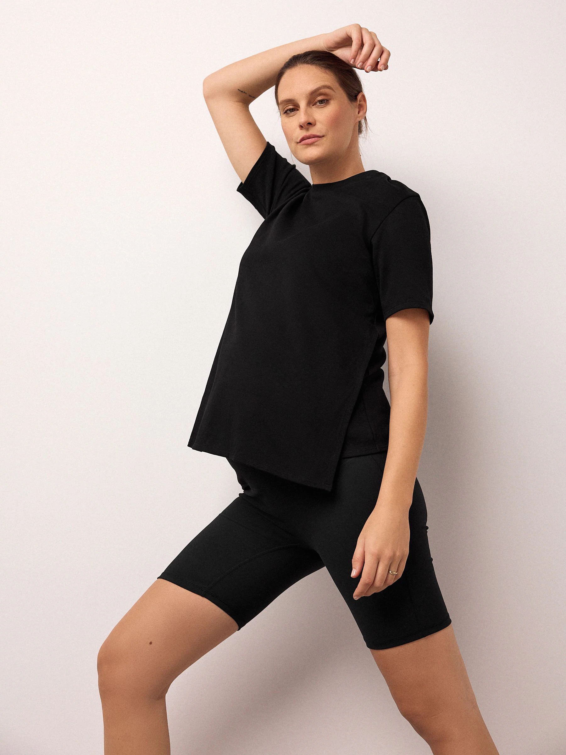 Zwart - Maternity Sports Shorts