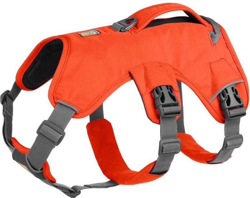 RUFFWEAR - Web Master - Hondenharnas - Oranje Blaze - Verstelbaar met Handvat