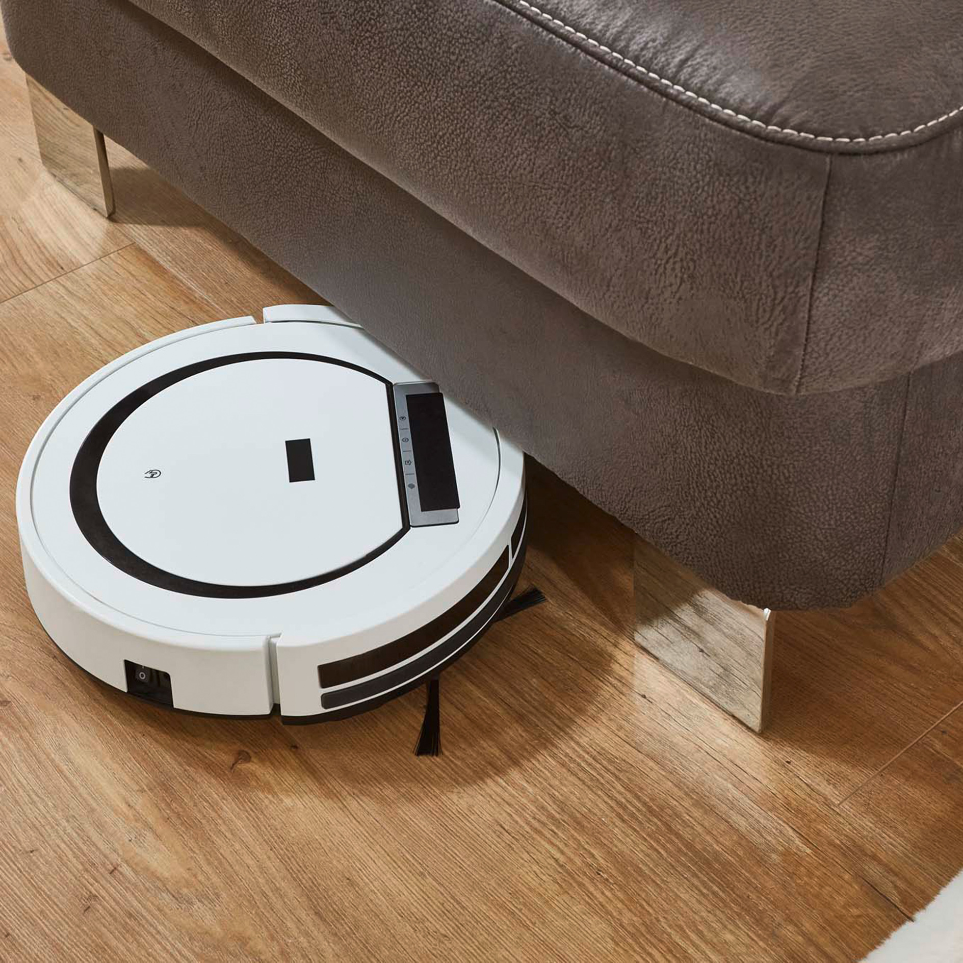 polsterpower Ecksofa - anthrazit - Basismodell - Ottomane links