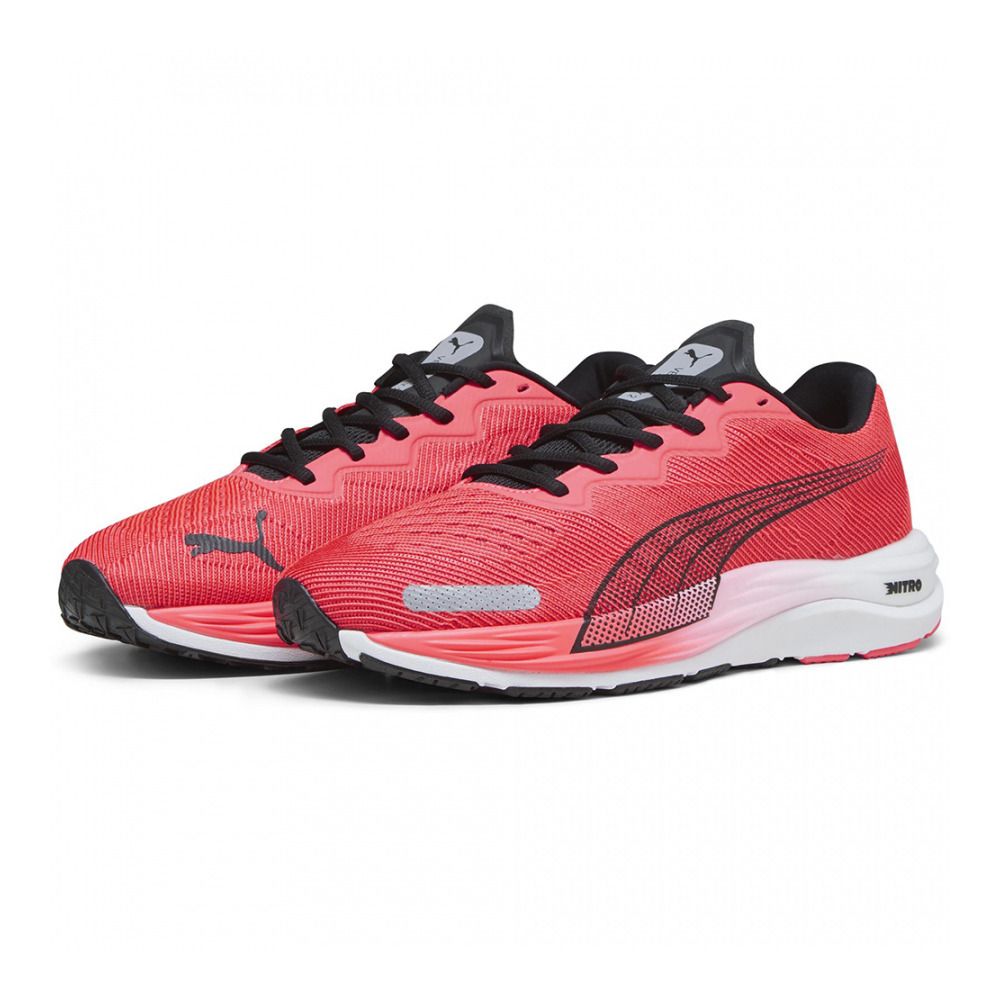 Puma VELOCITY NITRO 2 - Chaussures running Homme fire orchid/puma black