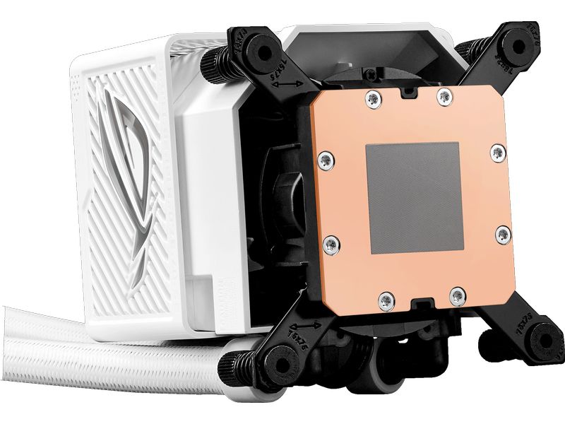 ASUS ROG ROG Ryujin III RGB Extreme, Weiss All-in-One-Flüssig-CPU-Kühler mit 3.5 Zoll LCD Bildschirm und ARGB-Lüfter