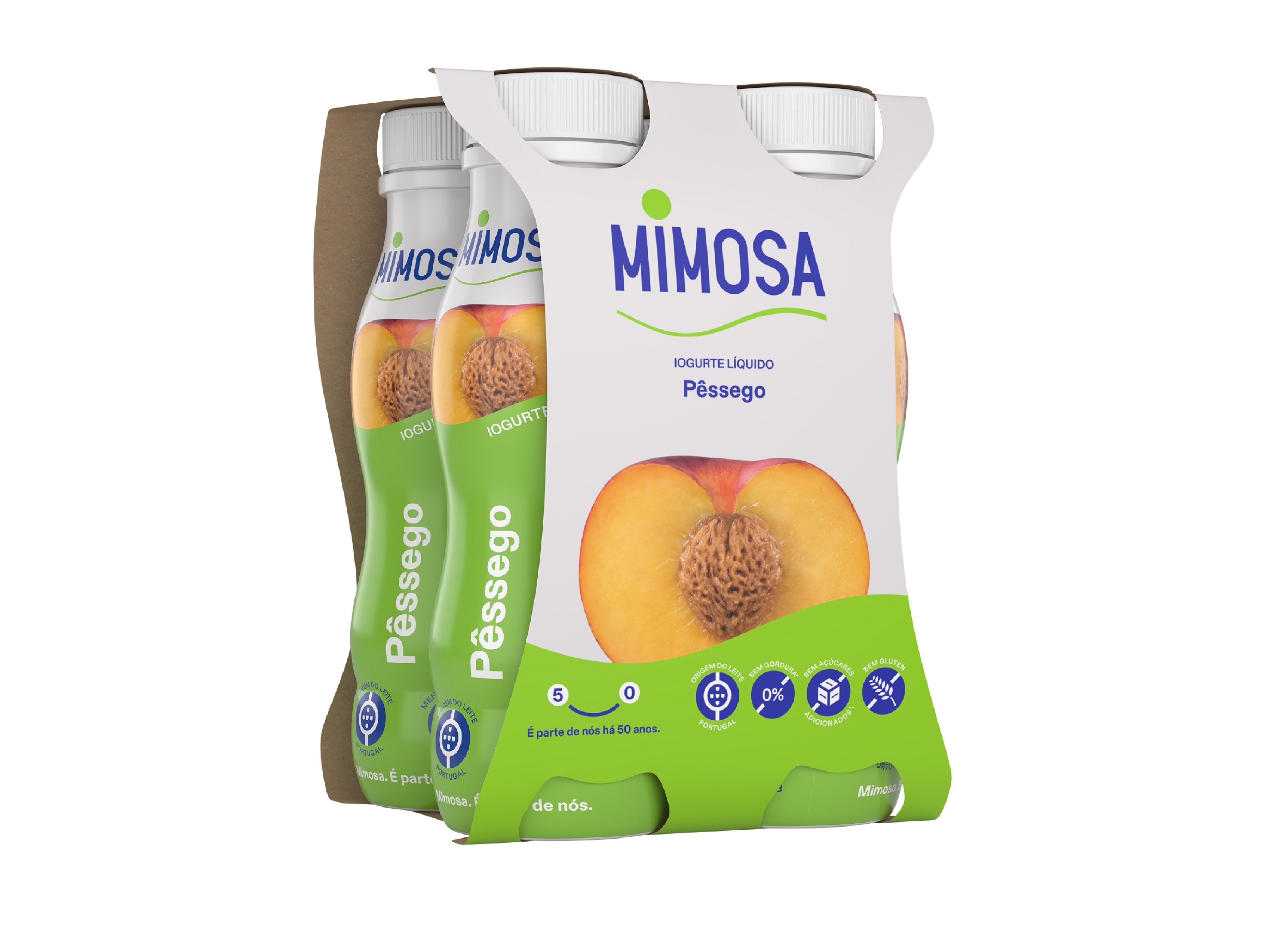 IOGURTE LIQUIDO MIMOSA PESSEGO 4X151ML