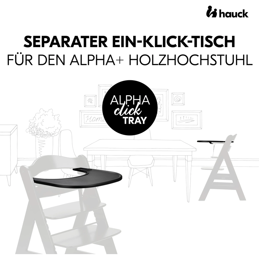 hauck Alpha Click Tray Black