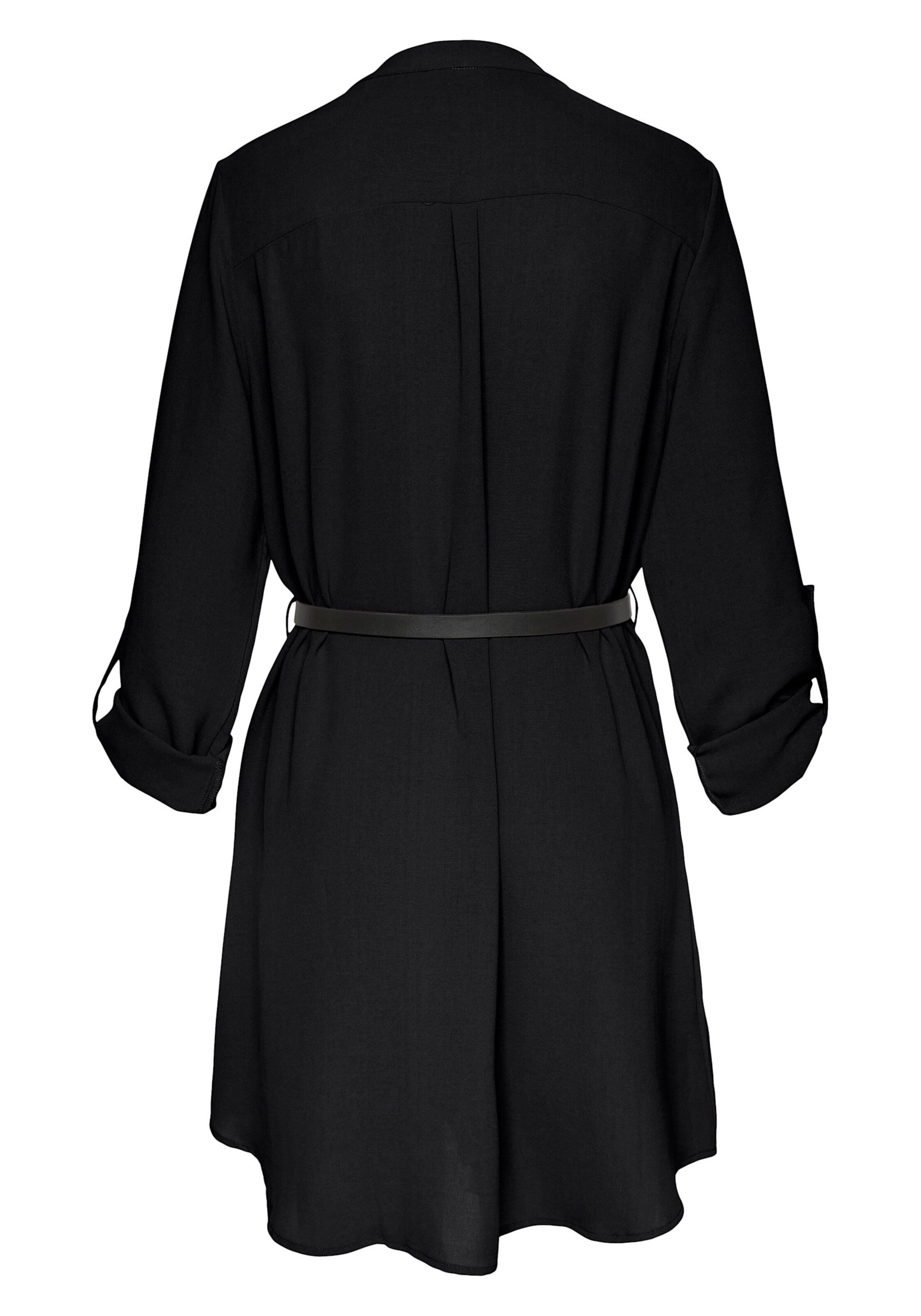 LASCANA Longbluse in schwarz