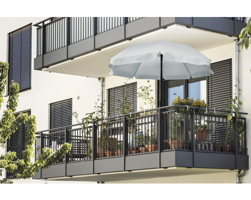 Soluna parasol Ø 180 cm blauwgrijs