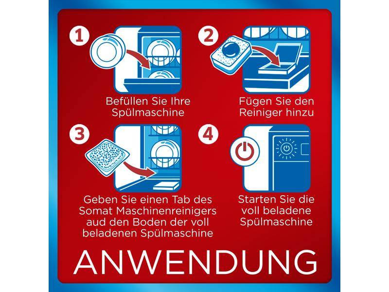 Somat Spülmaschinenpflege Duo Maschinenreiniger 3 Tabs Hygienische Reinigung Ihrer Geschirrspülmaschine
