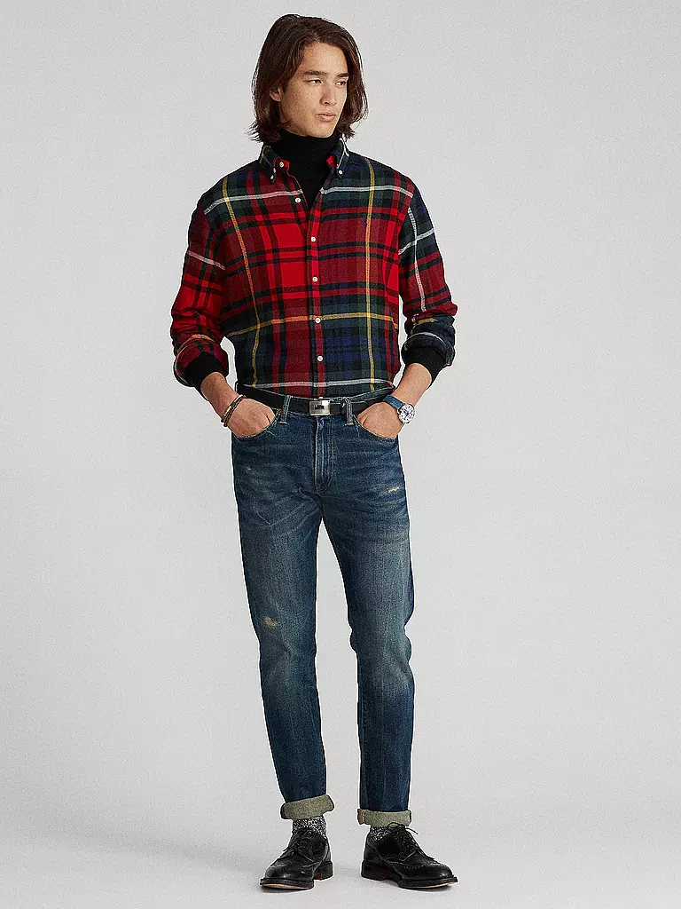 POLO RALPH LAUREN Hemd Regular Fit rot