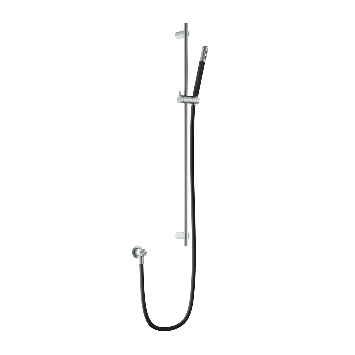 Hotbath Archie glijstang 90cm met wanduitlaat, doucheslang en handdouche RVS